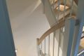 Treppe mit weiß geölten Eschestufen